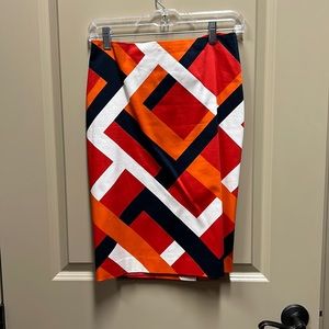 Ann Taylor geometric skirt size 2